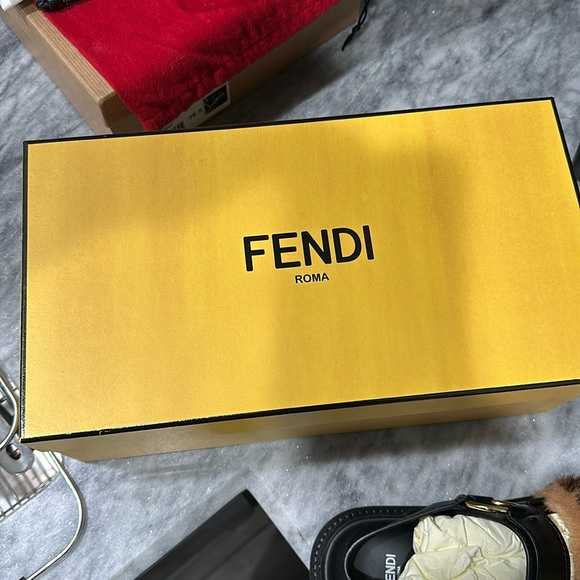 Used Fendi Mink Fur Sandals - Picture 5 of 6